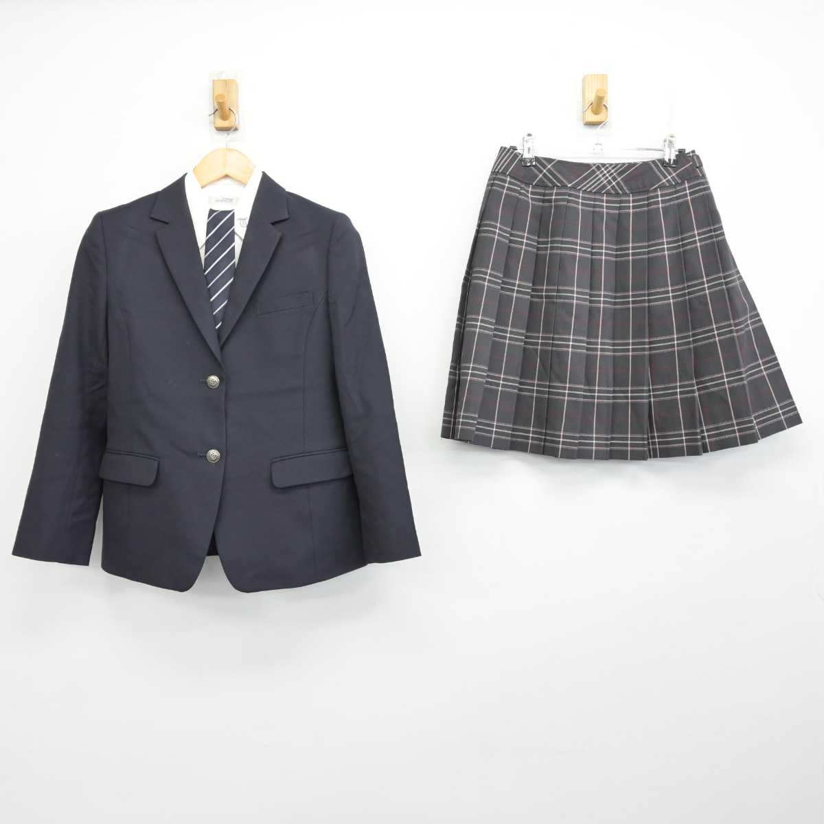 【中古】宮城県 富谷高等学校 女子制服 5点 (ブレザー・シャツ・スカート) sf074864