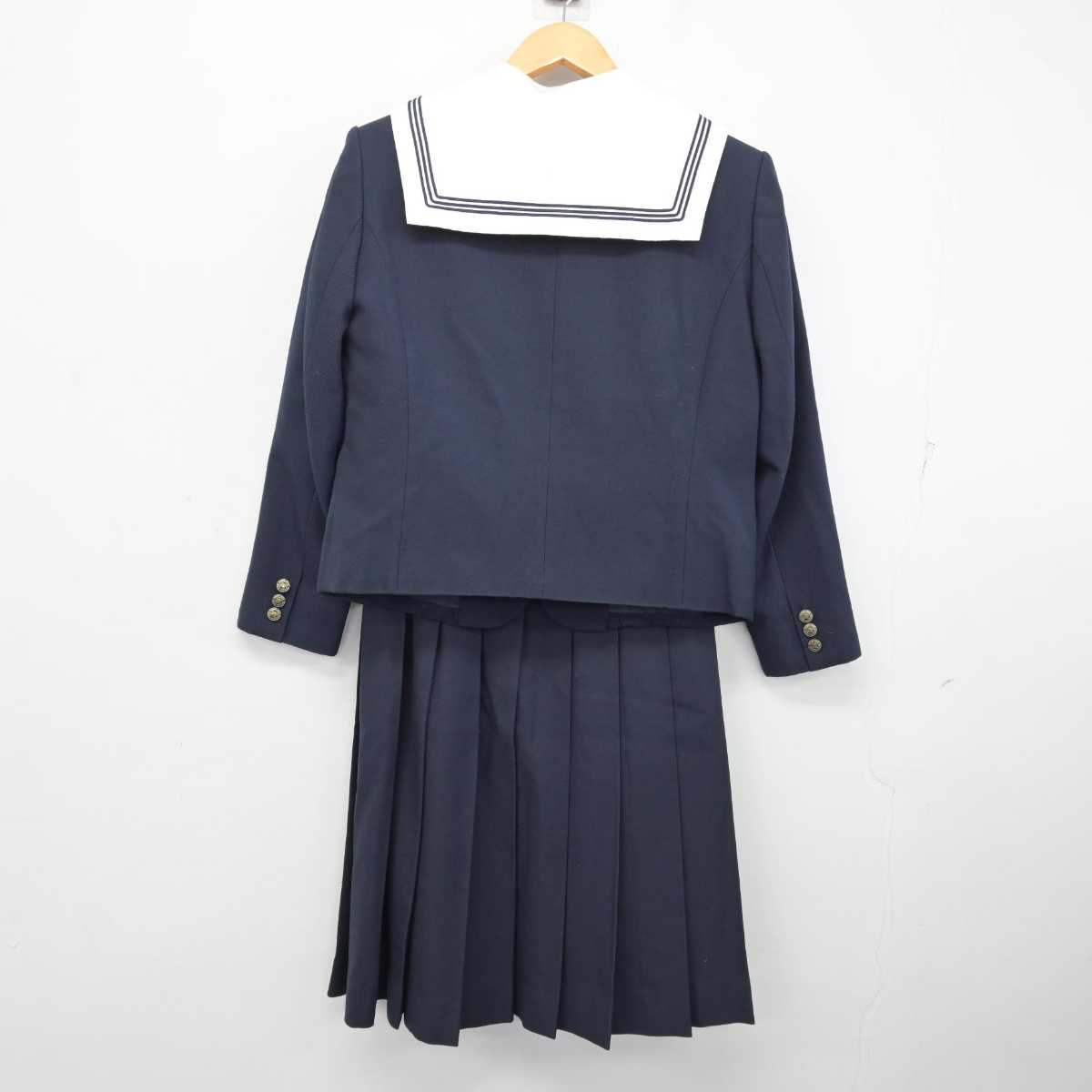 【中古】静岡県 磐田北高等学校 女子制服 3点 (ブレザー・ブラウス・スカート) sf074881