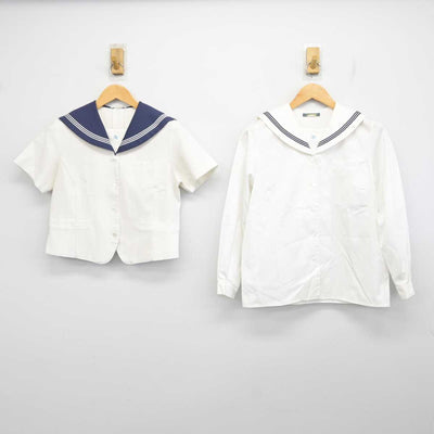 【中古】静岡県 磐田北高等学校 女子制服 2点 (セーラー服・ブラウス) sf074883