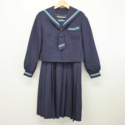 【中古】鹿児島県 鹿屋東中学校 女子制服 3点 (セーラー服・ジャンパースカート) sf074884