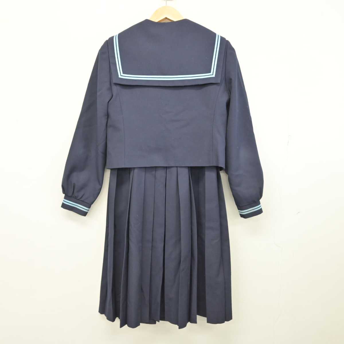 【中古】鹿児島県 鹿屋東中学校 女子制服 3点 (セーラー服・ジャンパースカート) sf074884