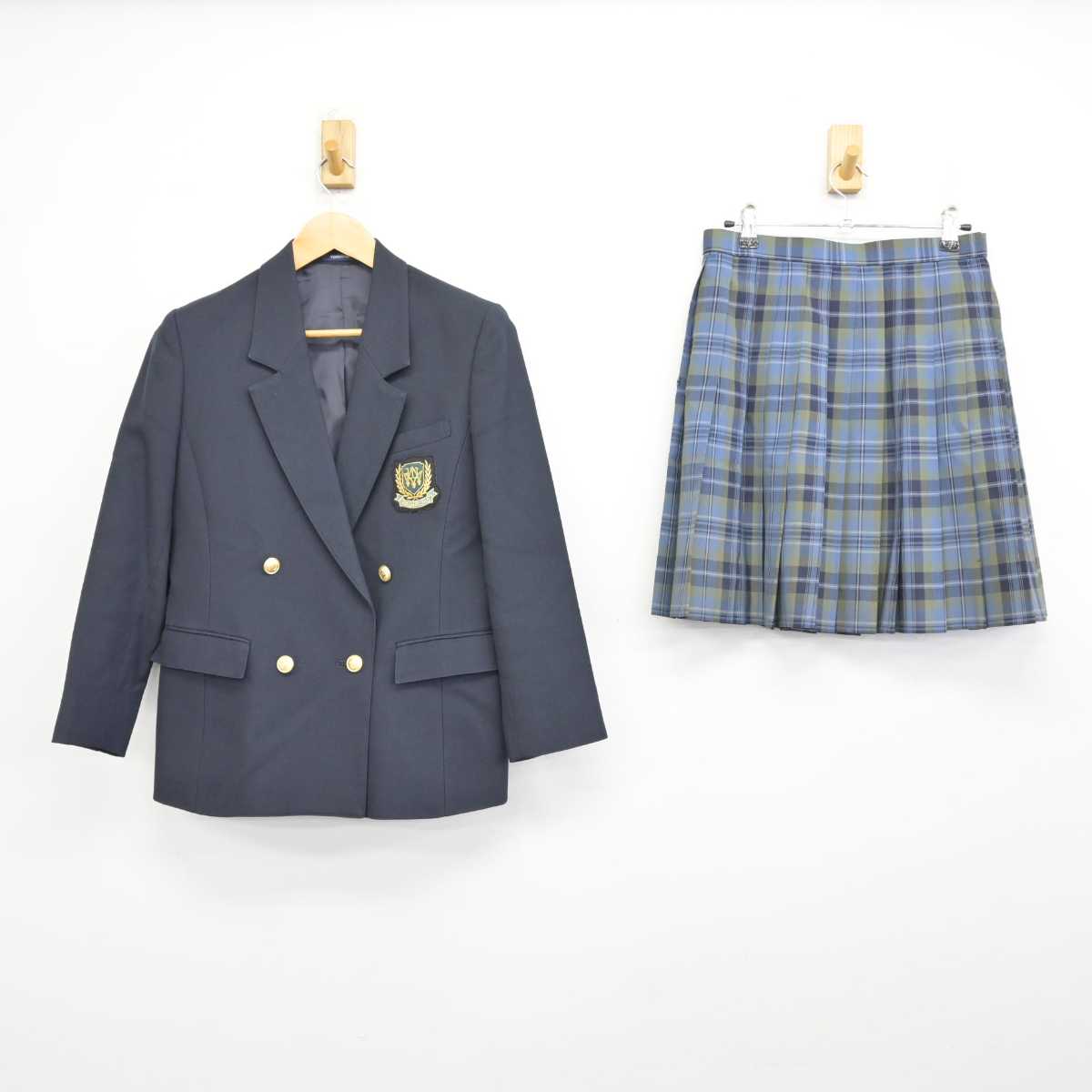 【中古】千葉県 若松高等学校 女子制服 2点 (ブレザー・スカート) sf074891