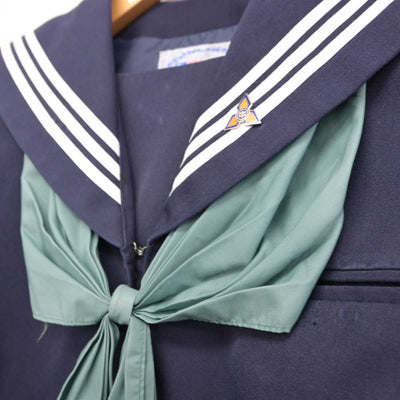 【中古】香川県 国分寺中学校 女子制服 3点 (セーラー服) sf074901