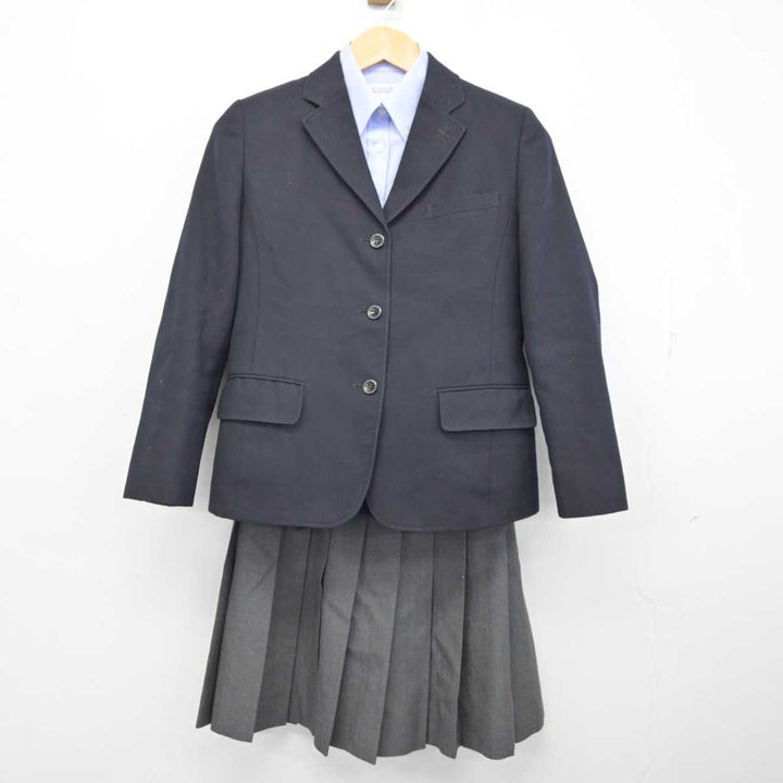中古】香川県 英明高等学校 女子制服 4点 (ブレザー・ニット・シャツ  