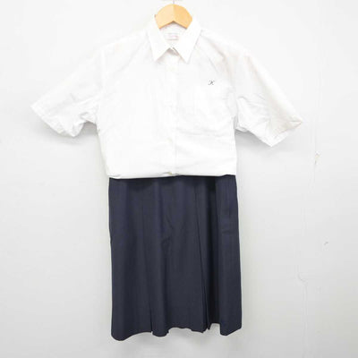 【中古】熊本県 熊本高等学校 女子制服 2点 (シャツ・スカート) sf074913