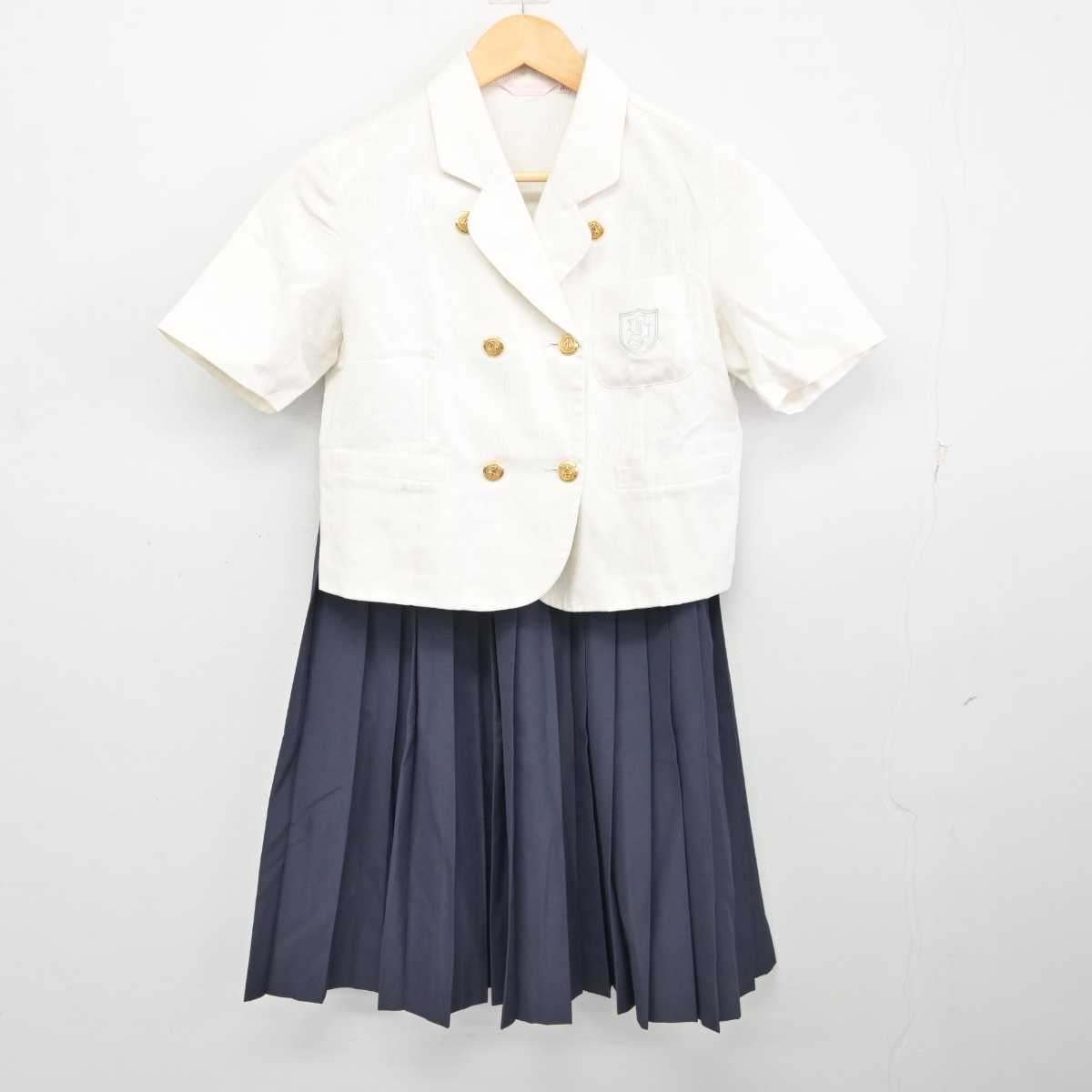 【中古】愛知県 椙山女学園中学校・高等学校 女子制服 3点 (ブラウス・スカート) sf074922