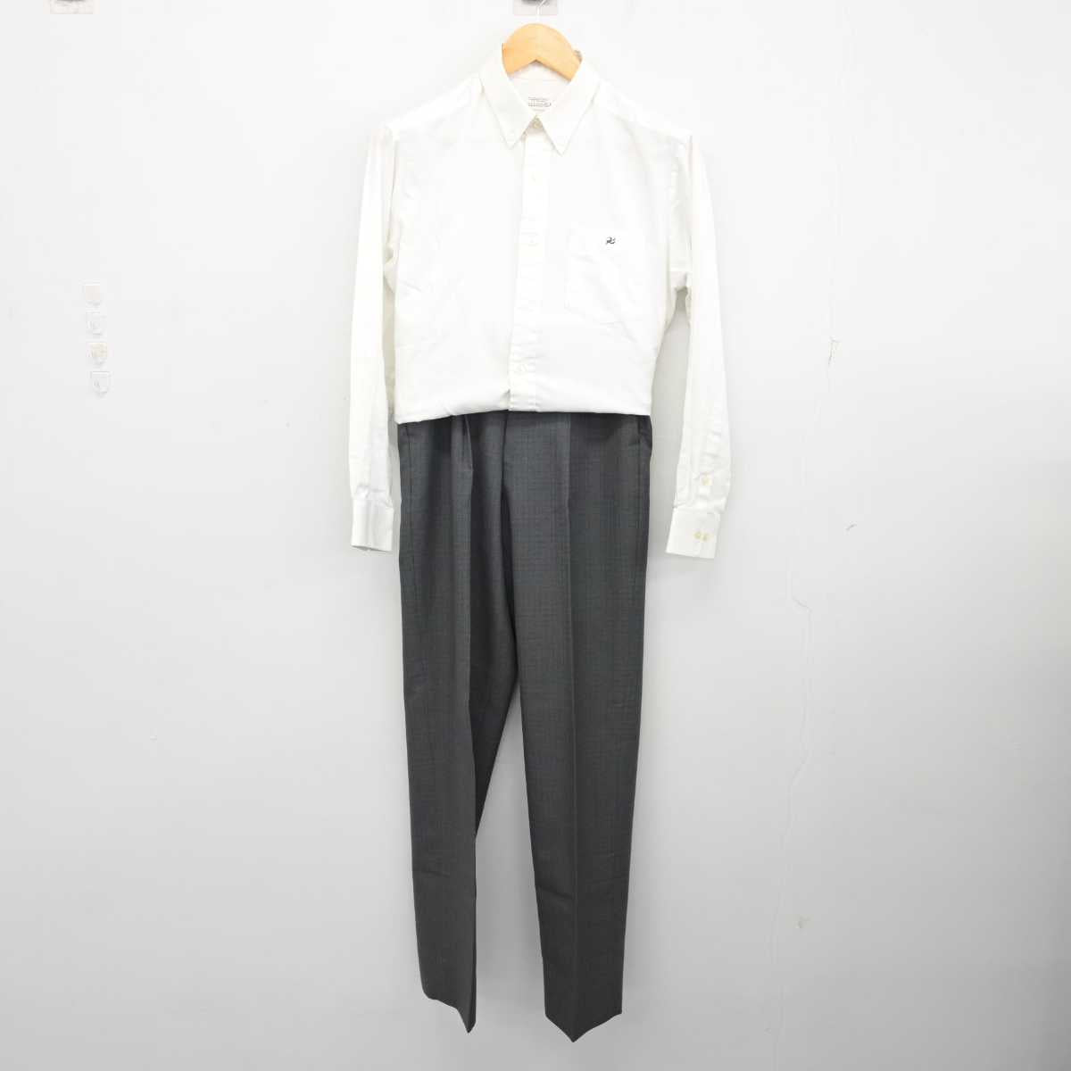 【中古】神奈川県 向上高等学校 男子制服 5点 (ブレザー・シャツ・ズボン) sf074933