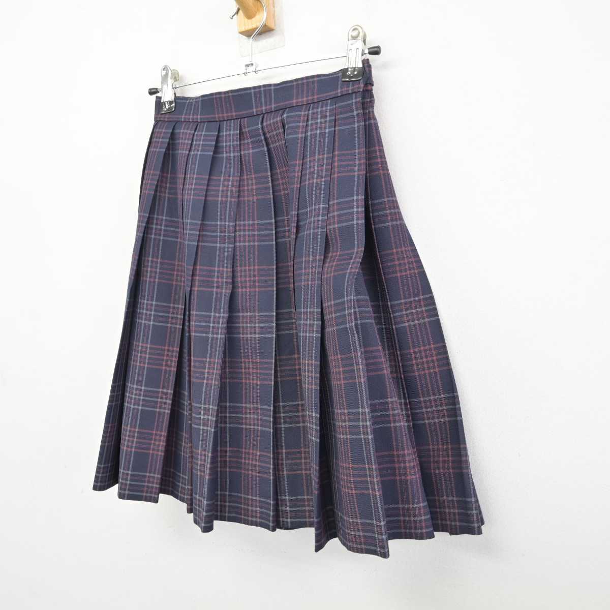 【中古】北海道 旭川西高等学校 女子制服 1点 (スカート) sf074942