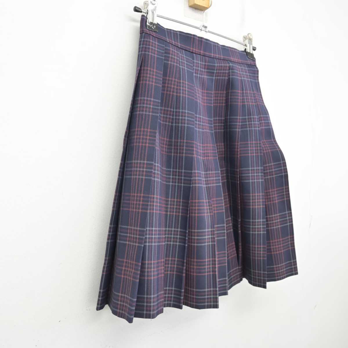 【中古】北海道 旭川西高等学校 女子制服 1点 (スカート) sf074942