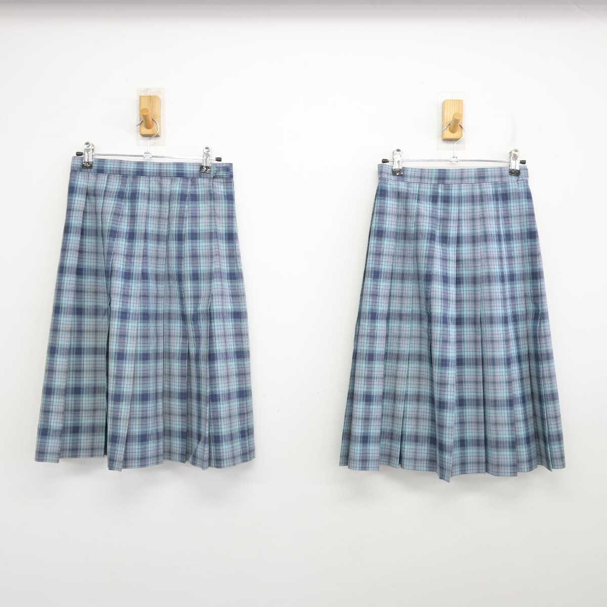 【中古】北海道 旭川西高等学校 女子制服 2点 (スカート・スカート) sf074943