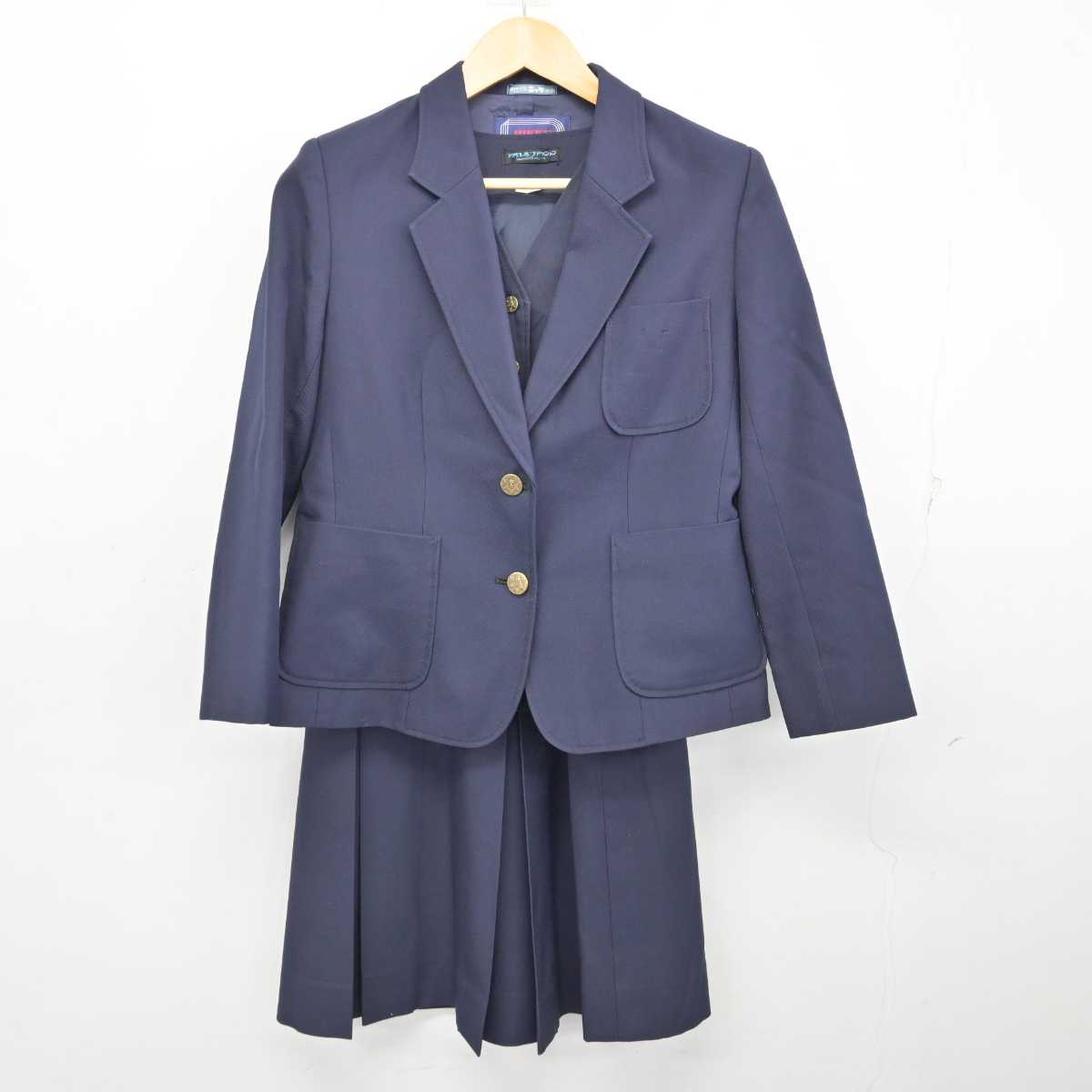 【中古】北海道 旭川市立啓北中学校 女子制服 3点 (ブレザー・ベスト・スカート) sf074944