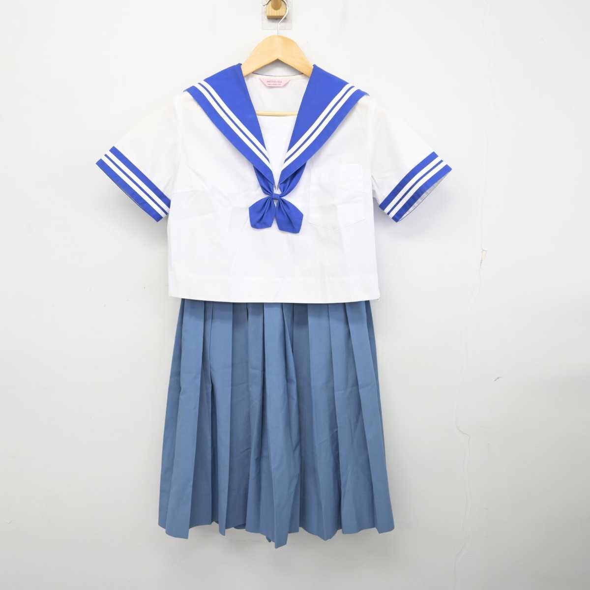 【中古】熊本県 託麻中学校 女子制服 3点 (セーラー服・スカート) sf074961