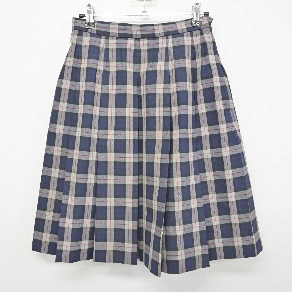 【中古】東京都 順天中学校・高等学校 女子制服 3点 (ニットベスト・スカート) sf074971