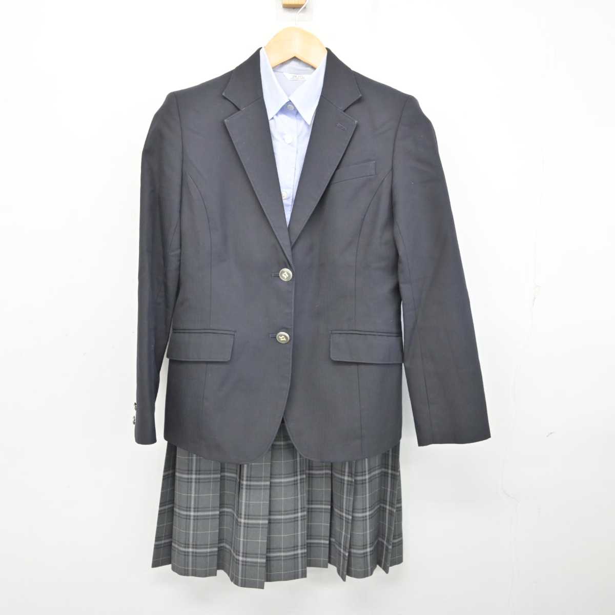 【中古】東京都 科学技術高等学校 女子制服 4点 (ブレザー・シャツ・スカート) sf074976