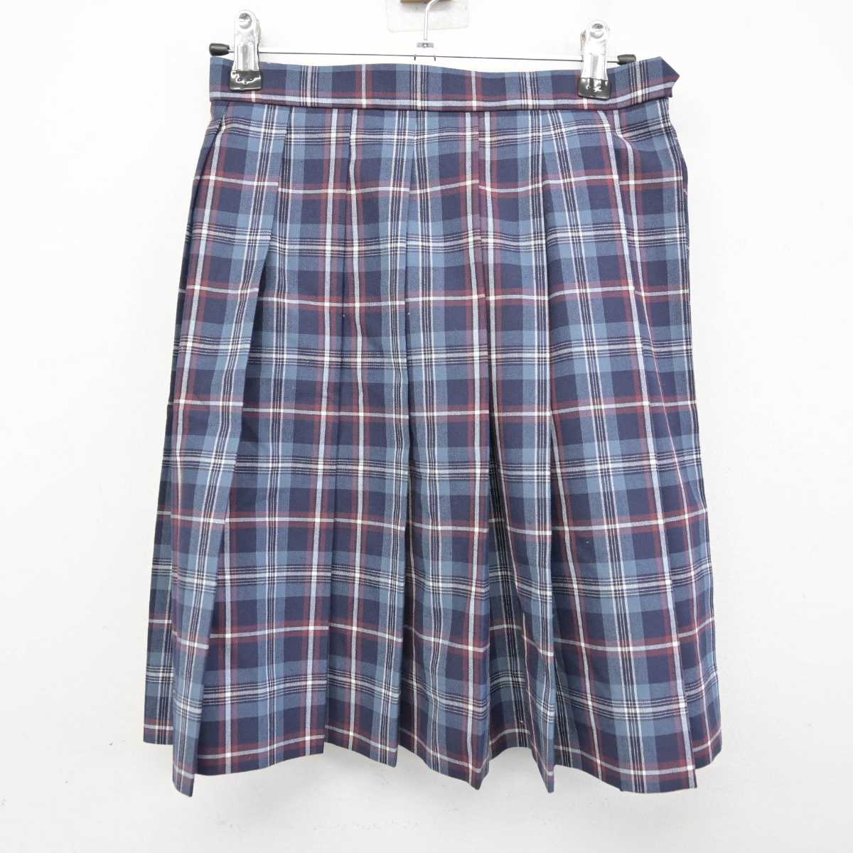 【中古】島根県 石見智翠館高等学校 女子制服 2点 (ニットベスト・スカート) sf074979