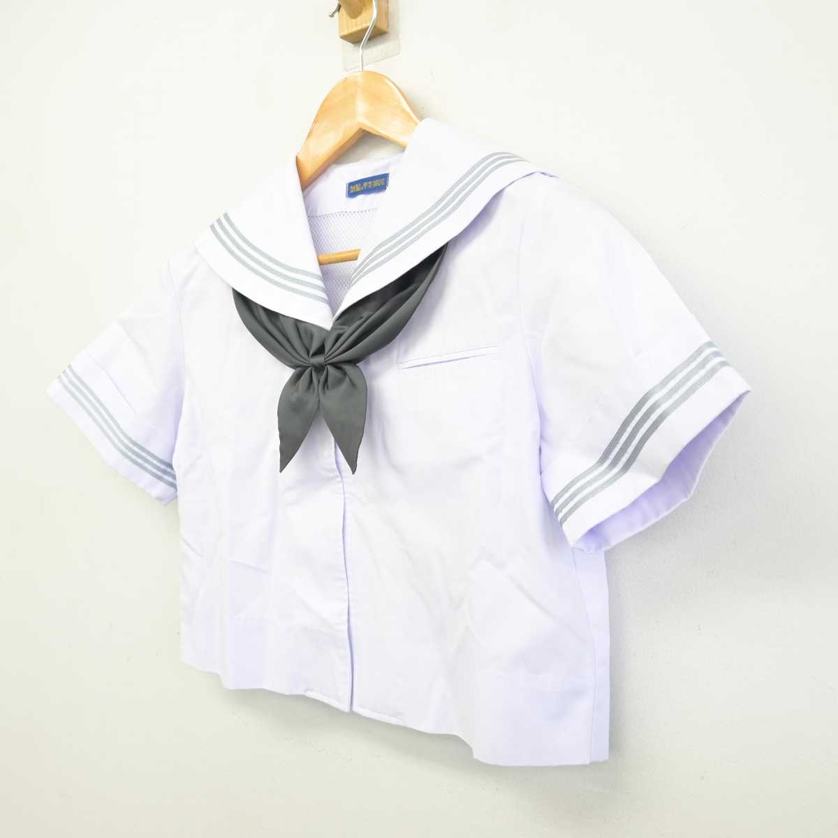 【中古】山梨県 巨摩高等学校 女子制服 2点 (セーラー服) sf074980