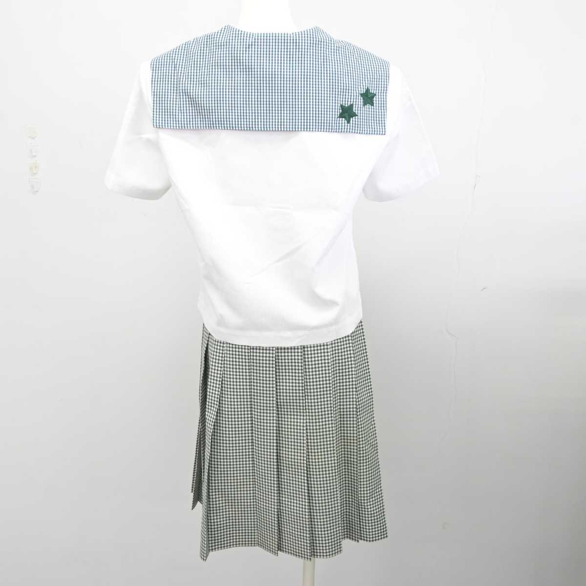 【中古】岡山県 就実高等学校 女子制服 2点 (セーラー服・スカート) sf074992