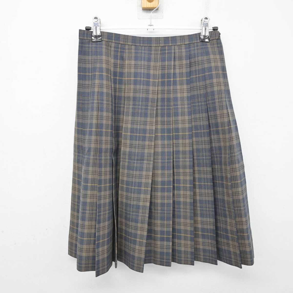 【中古】東京都 ?友学園女子中学高等学校 女子制服 2点 (ニットベスト・スカート) sf074997