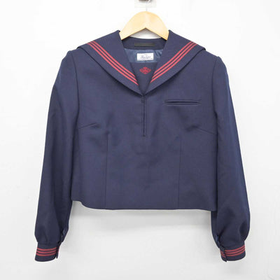 【中古】千葉県 見明川中学校 女子制服 2点 (セーラー服・ジャンパースカート) sf075011