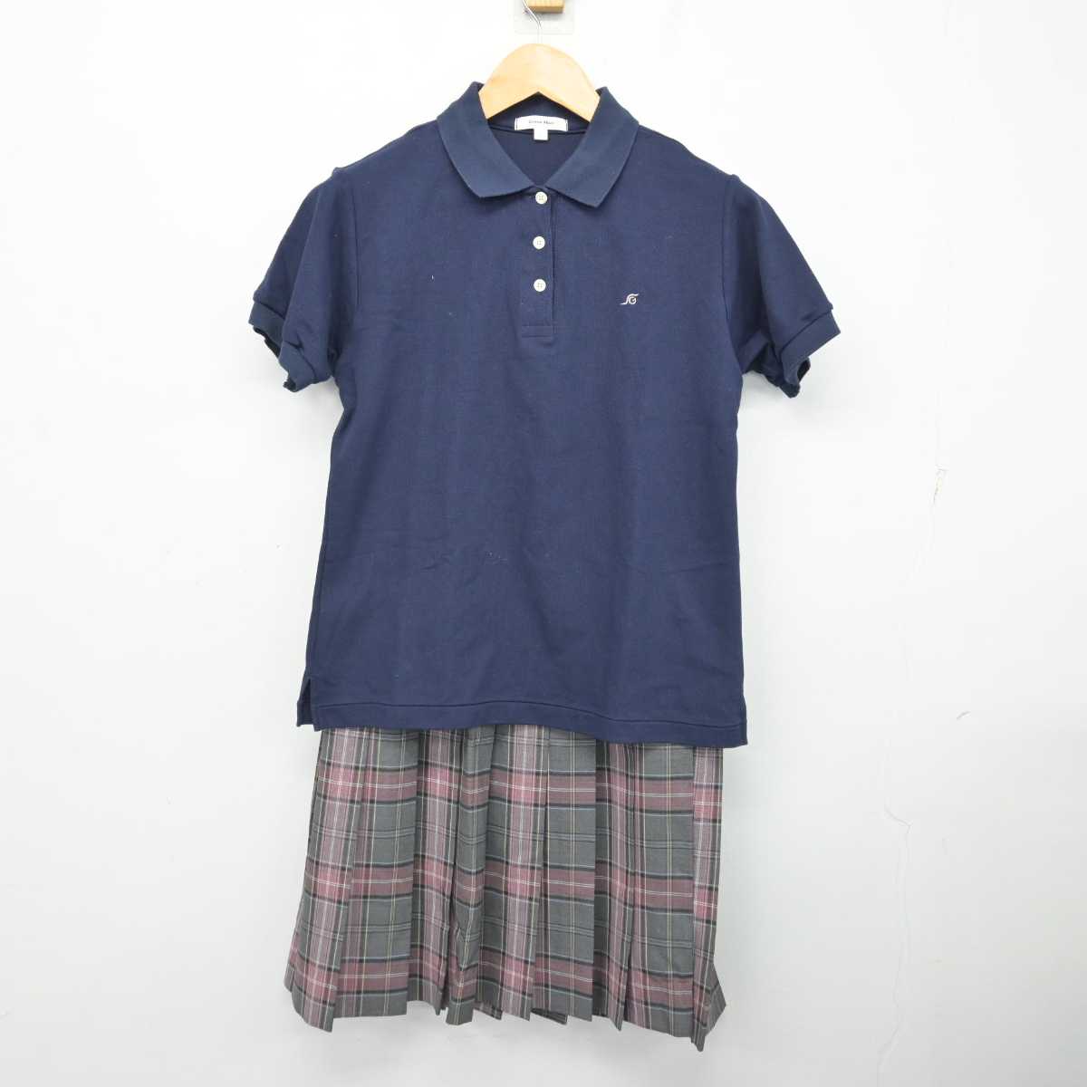 【中古】東京都 成立学園高等学校 女子制服 4点 (シャツ・シャツ・スカート) sf075015