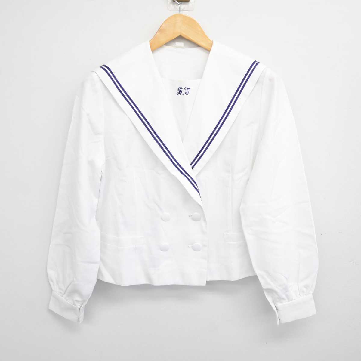 【中古】兵庫県 須磨友が丘高等学校 女子制服 2点 (ブラウス・ブラウス) sf075027