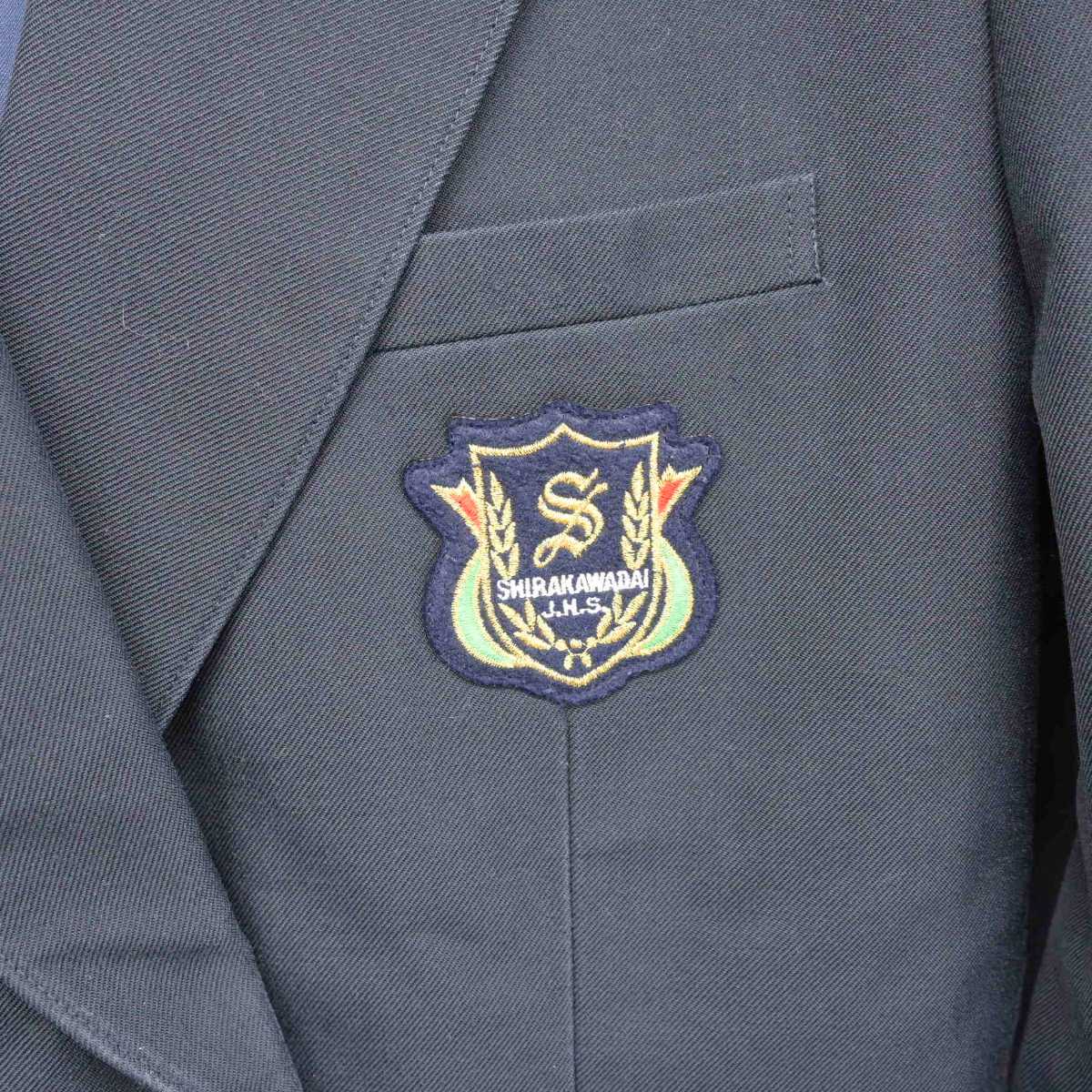 【中古】兵庫県 神戸市立白川台中学校 女子制服 3点 (ブレザー・スカート) sf075031