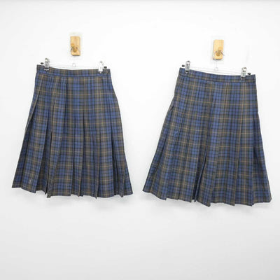 【中古】兵庫県 神戸市立白川台中学校 女子制服 3点 (ブレザー・スカート) sf075031