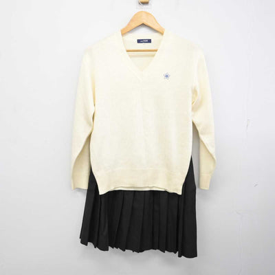 【中古】千葉県 成東高等学校 女子制服 5点 (ブレザー・ニット・スカート) sf075040