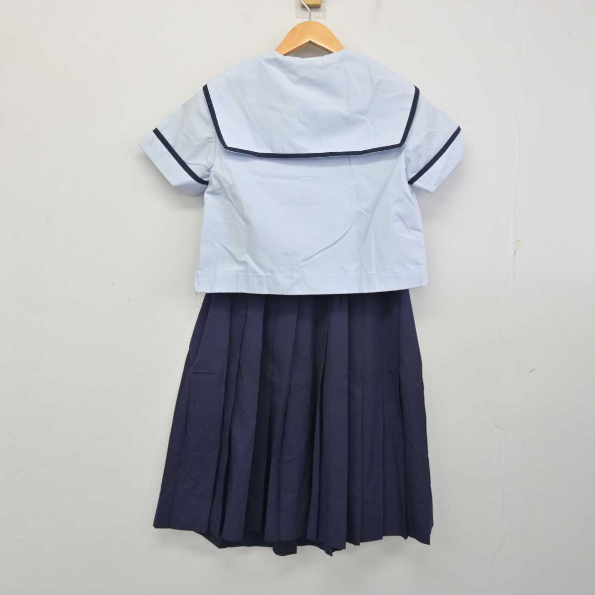 【中古】佐賀県 唐津東高等学校 女子制服 3点 (セーラー服・スカート) sf075053