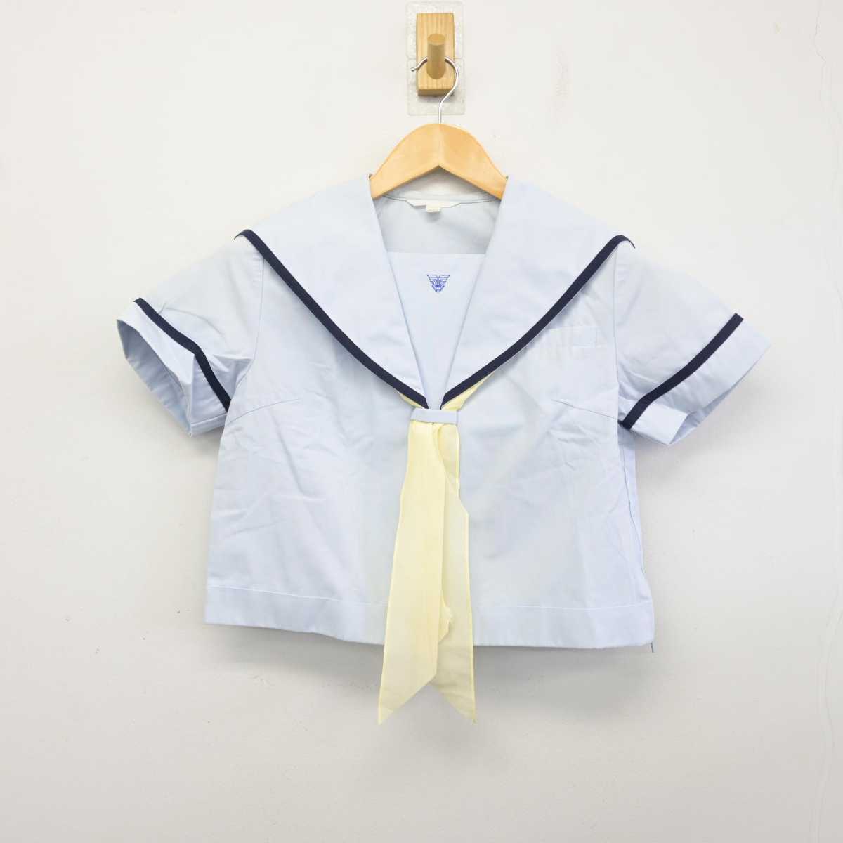 【中古】佐賀県 唐津東高等学校 女子制服 3点 (セーラー服・スカート) sf075053