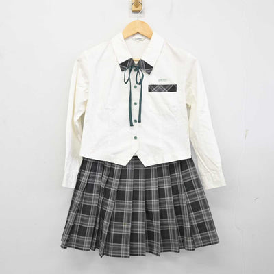 【中古】大分県 大分工業高等学校 女子制服 4点 (ブレザー・シャツ・スカート) sf075056