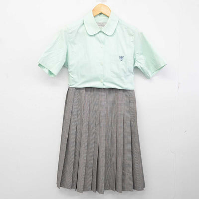 【中古】福岡県 西南学院高等学校 女子制服 4点 (ニットベスト・シャツ・スカート) sf075065