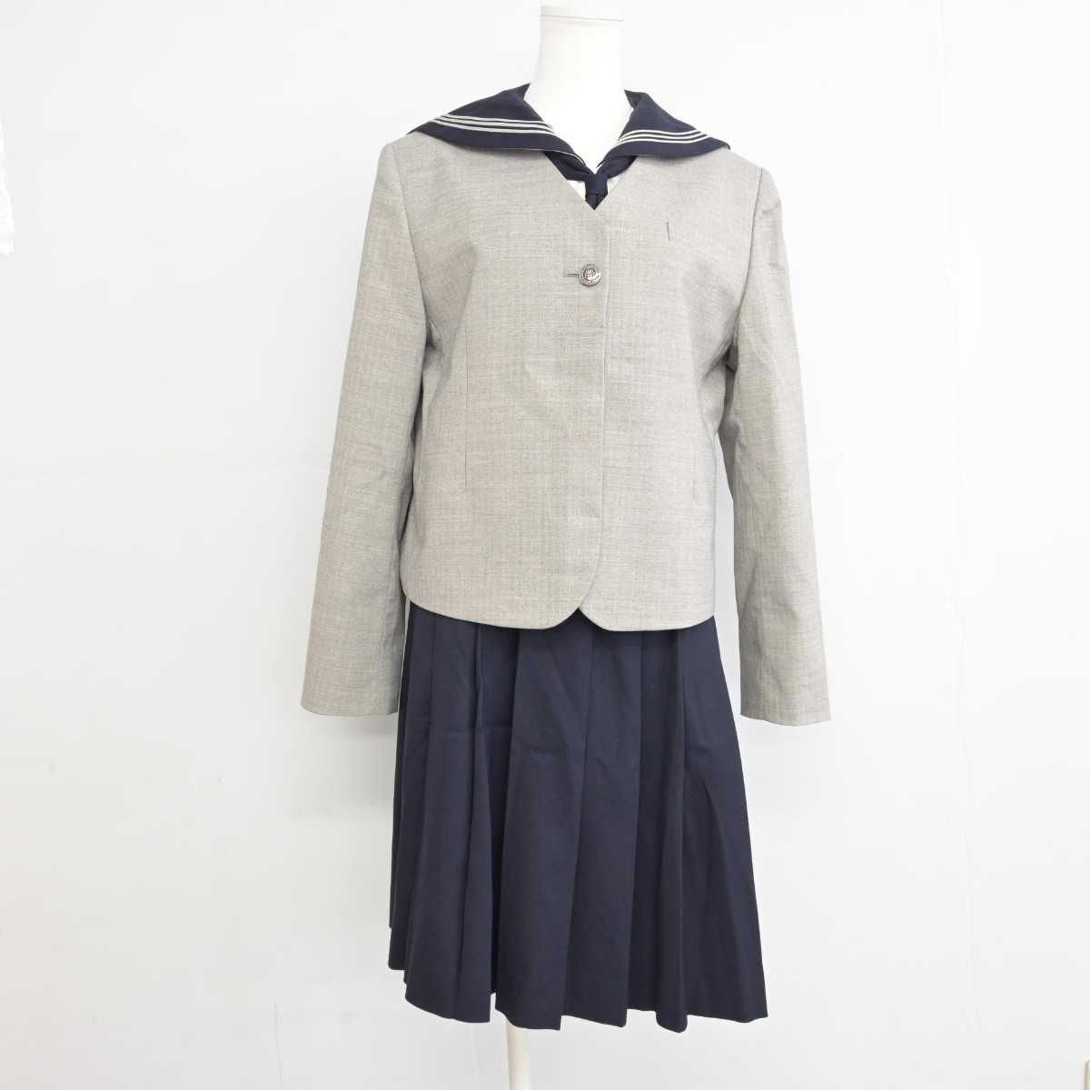 【中古】千葉県 和洋国府台女子中学校 女子制服 4点 (ブレザー・セーラー服・スカート) sf075068