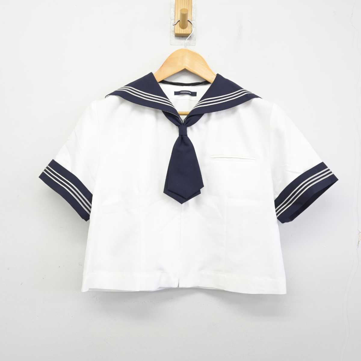 【中古】千葉県 和洋国府台女子中学校 女子制服 3点 (セーラー服・スカート) sf075069