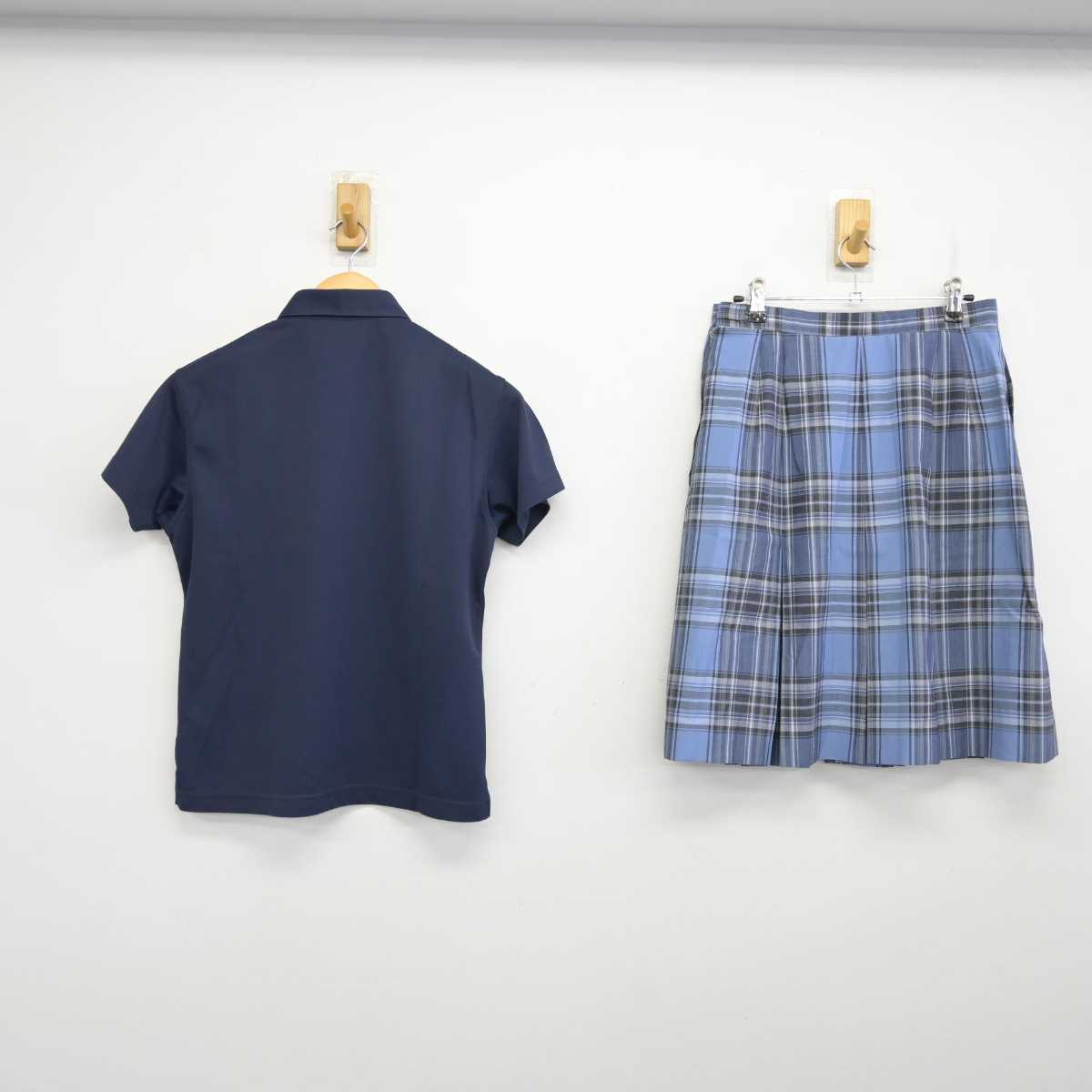 【中古】千葉県 和洋国府台女子中学校 女子制服 2点 (シャツ・スカート) sf075071