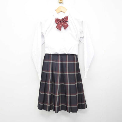 【中古】東京都 小平南高等学校 女子制服 6点 (ブレザー・ニット・シャツ・スカート) sf075073