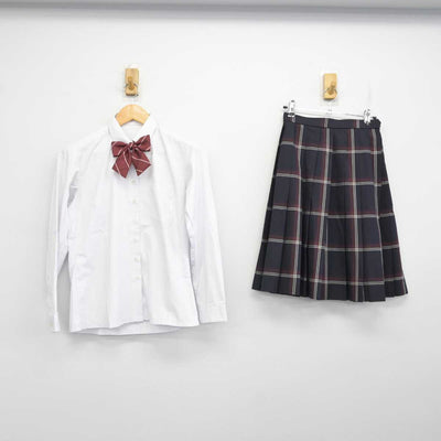 【中古】東京都 小平南高等学校 女子制服 6点 (ブレザー・ニット・シャツ・スカート) sf075073