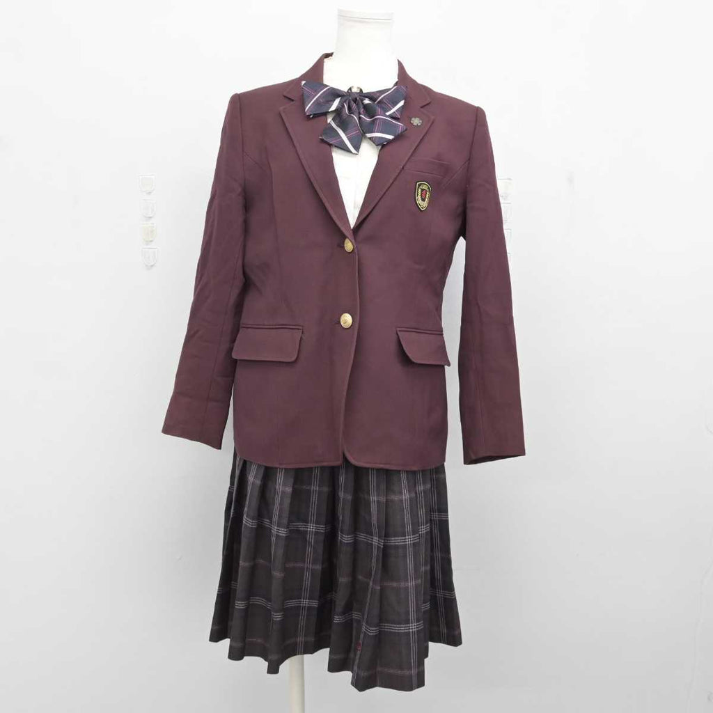 【中古】茨城県 常総学院高等学校 女子制服 5点 (ブレザー・シャツ・スカート) sf075083 | 中古制服通販パレイド