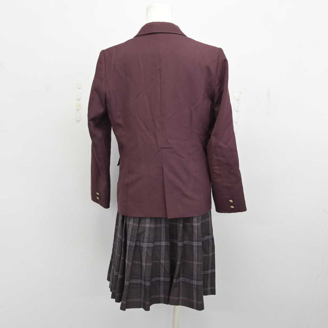 【中古】茨城県 常総学院高等学校 女子制服 5点 (ブレザー・シャツ・スカート) sf075083