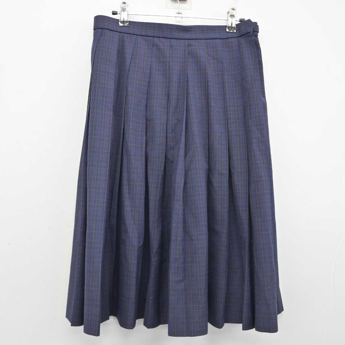 【中古】山口県 下松中学校 女子制服 2点 (シャツ・スカート) sf075115