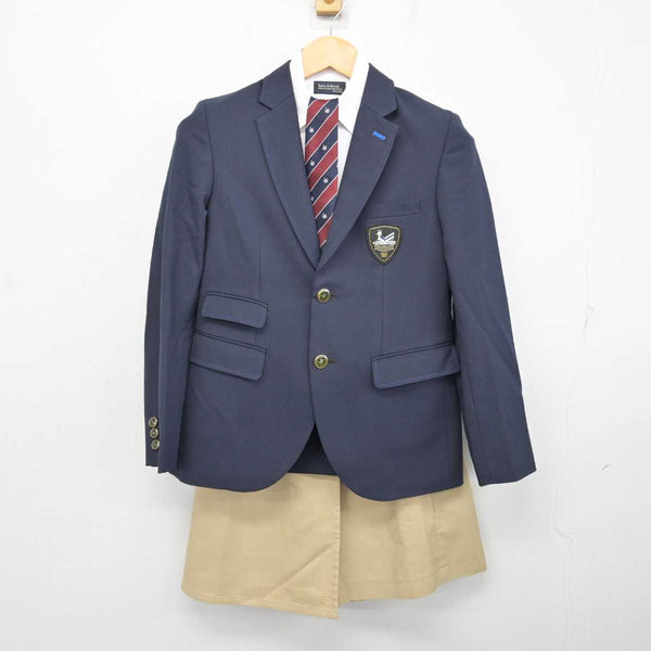 【中古】大阪府 水都国際中学校・高等学校 女子制服 4点 (ブレザー・シャツ・スカート) sf075153 | 中古制服通販パレイド