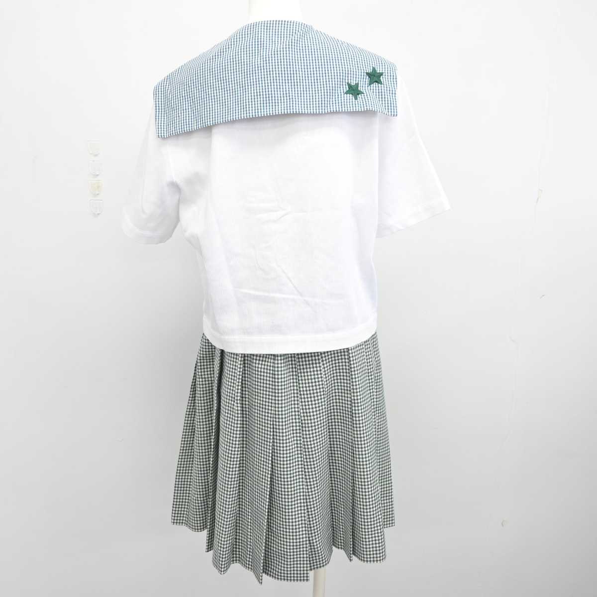 【中古】岡山県 就実高等学校 女子制服 2点 (セーラー服・スカート) sf075158