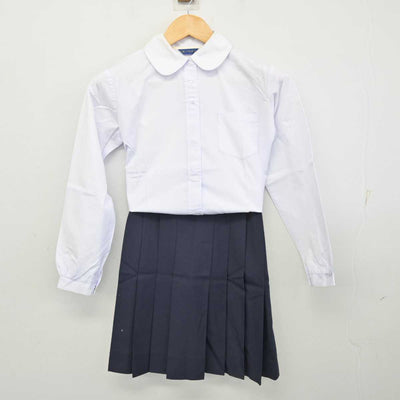 【中古】山梨県 山梨大学教育学部附属小学校 女子制服 2点 (シャツ・スカート) sf075163