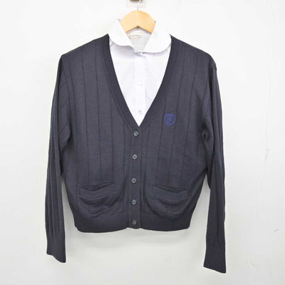 【中古】愛知県 椙山女学園高等学校 女子制服 2点 (ニット・シャツ) sf075194