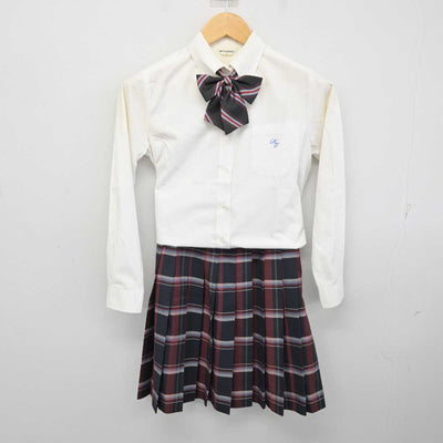 【中古】栃木県 國學院大學栃木中学校 女子制服 5点 (ブレザー・ニット・シャツ・スカート) sf075201