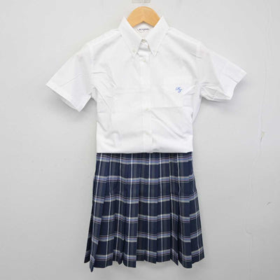 【中古】栃木県 國學院大學栃木中学校 女子制服 3点 (ニットベスト・シャツ・スカート) sf075202