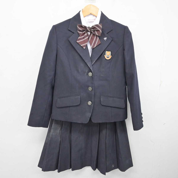 中古】兵庫県 尼崎高等学校 女子制服 3点 (ブレザー・スカート