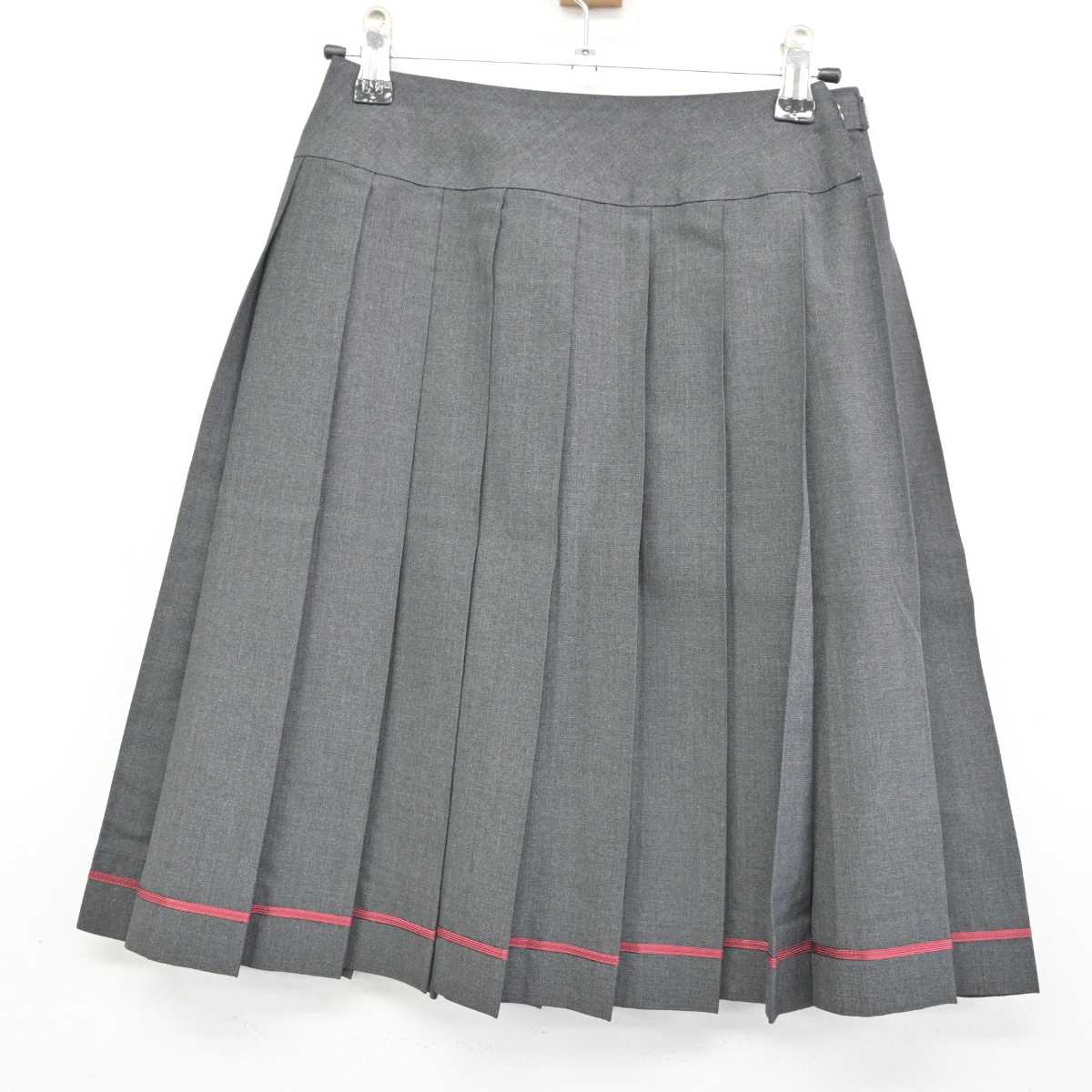 【中古】東京都 桜美林高等学校 女子制服 3点 (ニットベスト・シャツ・スカート) sf075273