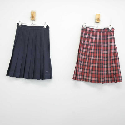 【中古】神奈川県 玉川学園高等部 女子制服 2点 (スカート) sf075276