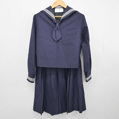 【中古】東京都 十文字中学・高等学校 女子制服 3点 (セーラー服・スカート) sf075319